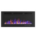 36" Electric Wall-Mounted Fireplace with Remote