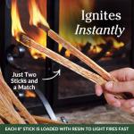 Fatwood Firestarter Sticks for Wood Stoves & Fireplaces