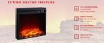 LIVILAND 36" Electric Fireplace with Remote Control