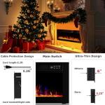 Vitesse 60" Electric Fireplace with Multicolor Flames