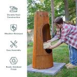 Sunnydaze Sante Fe 50-Inch Rustic Steel Chiminea