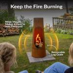 Sunnydaze Sante Fe 50-Inch Rustic Steel Chiminea