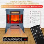 RealSmart 22 in Electric Fireplace Stove with Remote
