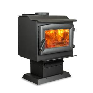 Ashley Hearth AW1120E-P Wood Burning Stove, Black