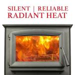 Ashley Hearth AW1120E-P Wood Burning Stove, Black