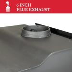 Ashley Hearth AW1120E-P Wood Burning Stove, Black