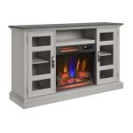 Duraflame Electric Fireplace with Glass Cabinets, Oak