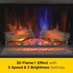 Duraflame Electric Fireplace with Glass Cabinets, Oak