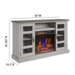 Duraflame Electric Fireplace with Glass Cabinets, Oak