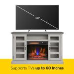 Duraflame Electric Fireplace with Glass Cabinets, Oak