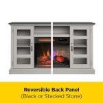 Duraflame Electric Fireplace with Glass Cabinets, Oak