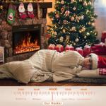 PUKAMI 36" Electric Fireplace with Stylish Mantel