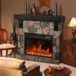 PUKAMI 36" Electric Fireplace with Stylish Mantel