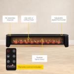Duraflame Electric Fireplace Baseboard Heater - Black