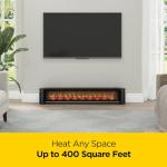 Duraflame Electric Fireplace Baseboard Heater - Black