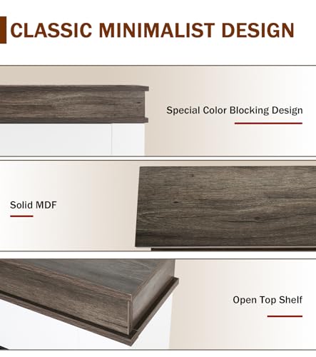 Maxhonor 30-Inch Electric Fireplace Insert with Mantel