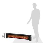 Duraflame Electric Fireplace Baseboard Heater - Black
