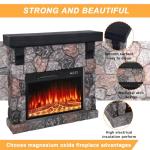 BOSSIN 36" Electric Fireplace & TV Stand Heater