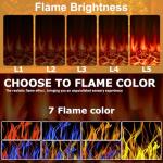 BOSSIN 36" Electric Fireplace & TV Stand Heater