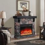 BOSSIN 36" Electric Fireplace & TV Stand Heater