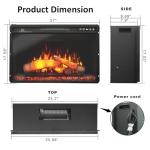 Oxhark 26" Electric Fireplace Insert with Remote