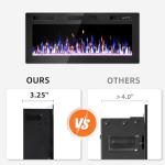 42" Recessed Wall-Mounted Electric Fireplace Heater