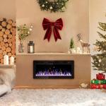 42" Recessed Wall-Mounted Electric Fireplace Heater