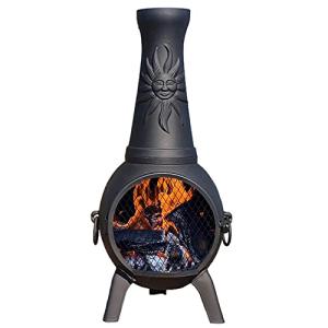 Sun Fire Cast Aluminum Outdoor Chiminea Fireplace