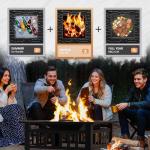 Greesum 32in Multifunctional Patio Fire Pit Table