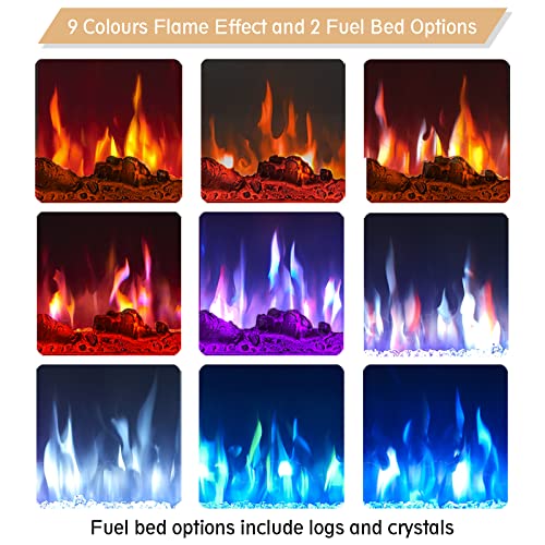 Efiretric® Grace 36" 3-in-1 Electric Fireplace