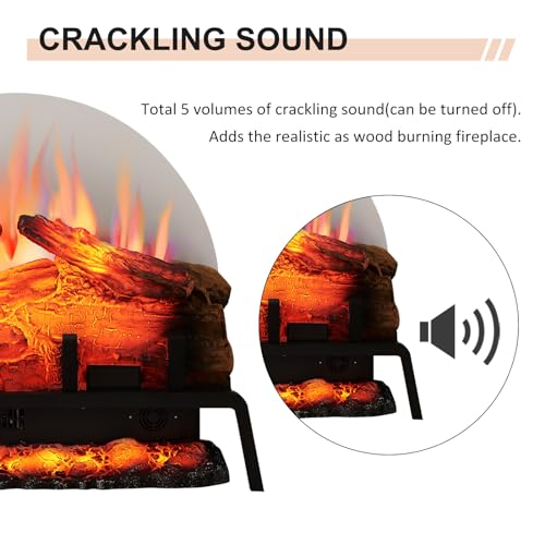 PuraFlame 24" Electric Fireplace Log Insert with Remote