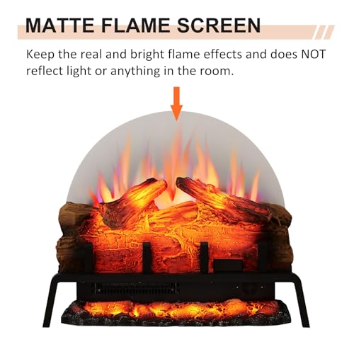 PuraFlame 24" Electric Fireplace Log Insert with Remote
