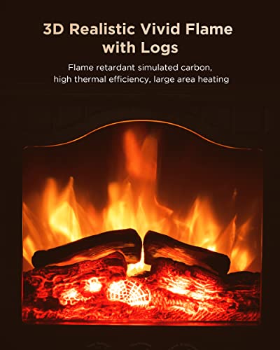 AIRMATE Electric Fireplace Stove SHAG-G27F-G Design