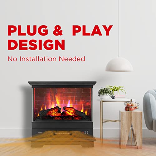 TURBRO Firelake 27-Inch Freestanding Electric Fireplace