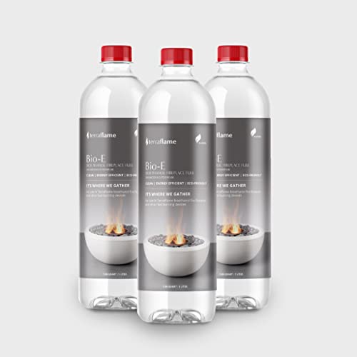 TerraFlame Premium Eco-Friendly Bioethanol Fuel - 3 Pack