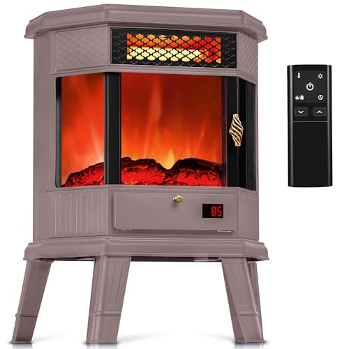 RealSmart 22" Freestanding Electric Fireplace Heater