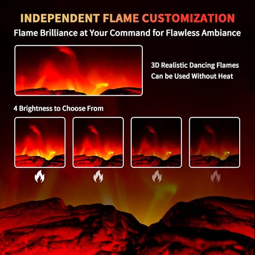 RealSmart 22" Freestanding Electric Fireplace Heater