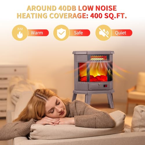 RealSmart 22" Freestanding Electric Fireplace Heater