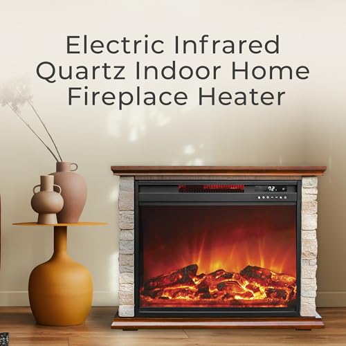 LifeSmart Electric Fireplace with Remote Control
