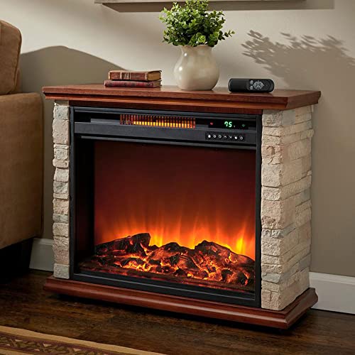 LifeSmart Electric Fireplace with Remote Control