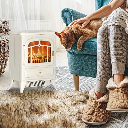 HOMCOM 22" Freestanding Electric Fireplace Heater