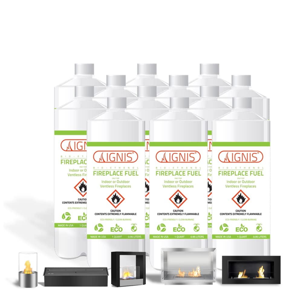 Bio Ethanol Fireplace Fuel - 12 Quarts