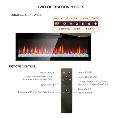 Innoflame 36" Ultra-Thin Electric Fireplace Heater