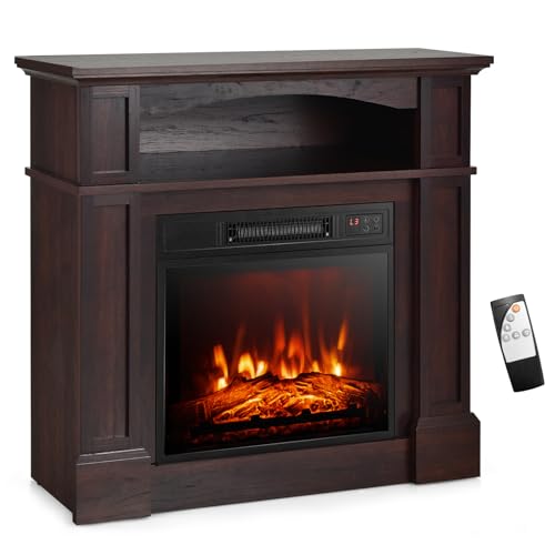 GOFLAME 32" Electric Fireplace with Remote Control