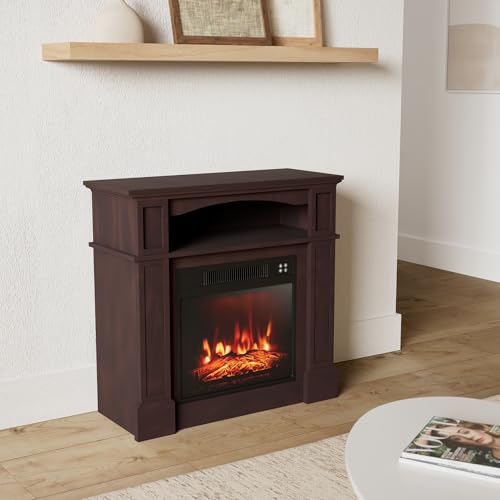 GOFLAME 32" Electric Fireplace with Remote Control