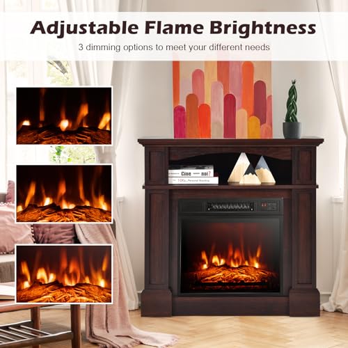 GOFLAME 32" Electric Fireplace with Remote Control