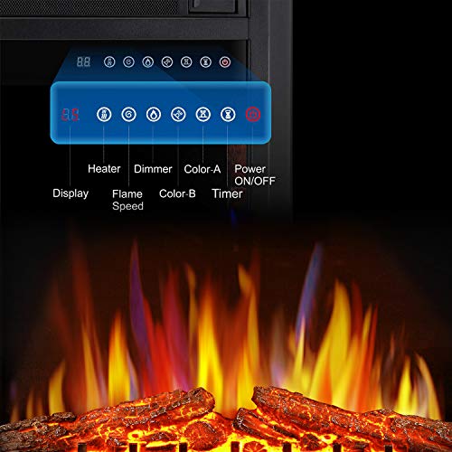 36" Electric Fireplace Insert with Remote Control