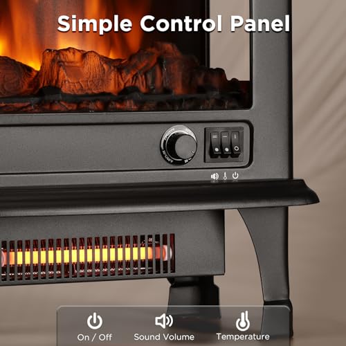 Turbo Suburbs 20" Infrared Electric Fireplace Stove