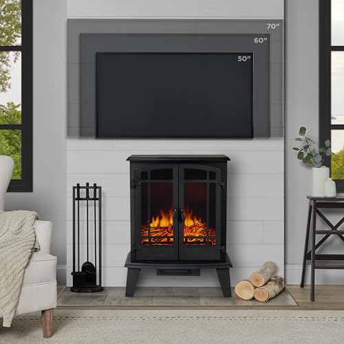 Real Flame Foster Electric Stove Fireplace with Thermostat