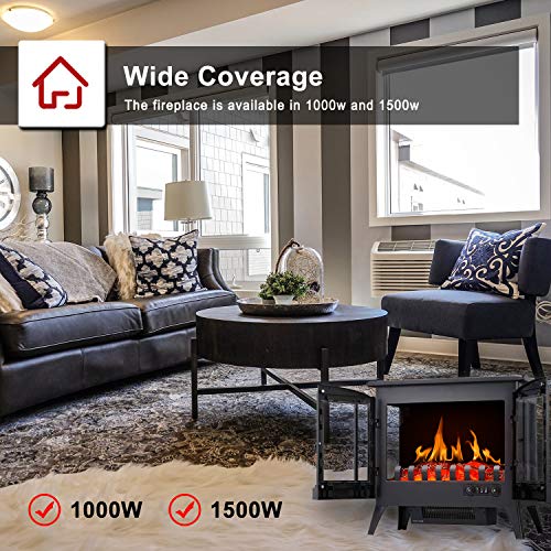 R.W.FLAME 23" Electric Infrared Fireplace Heater